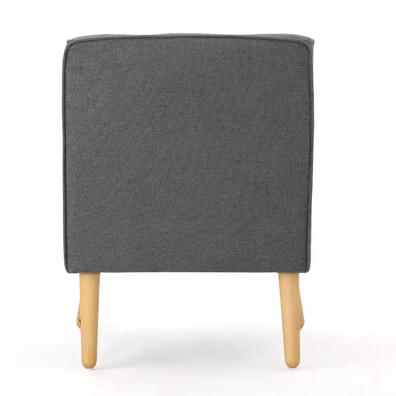 Okak Fabric Accent Chair Button-Tufted Club Chair with Comfy Upholstered Elegant Armchair with Birch Wood Legs for Living Room Bedroom