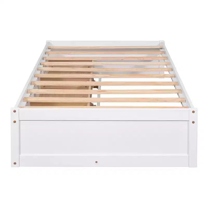 Whisen Twin Size Platform Bed with 3 Drawers