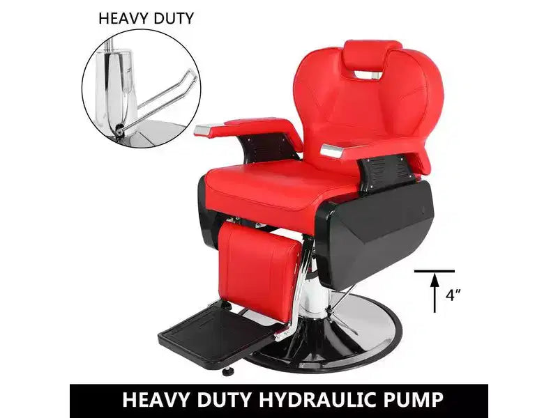 Fauteuil de barbier inclinable hydraulique robuste de style classique Karl Home