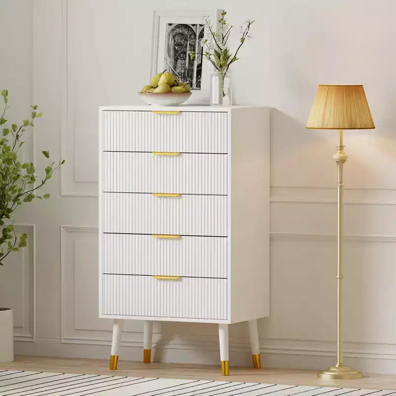 5 Drawer Dresser, Closet Dressers Chest of Drawers, Storage Chest Cabinet Organizer Unit, Clothes Storage Organizer, Small Nightstand