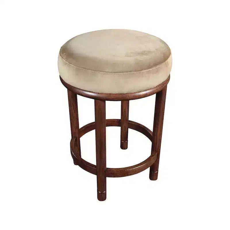 Meridian Furniture, Tabouret de comptoir Monette en velours beige