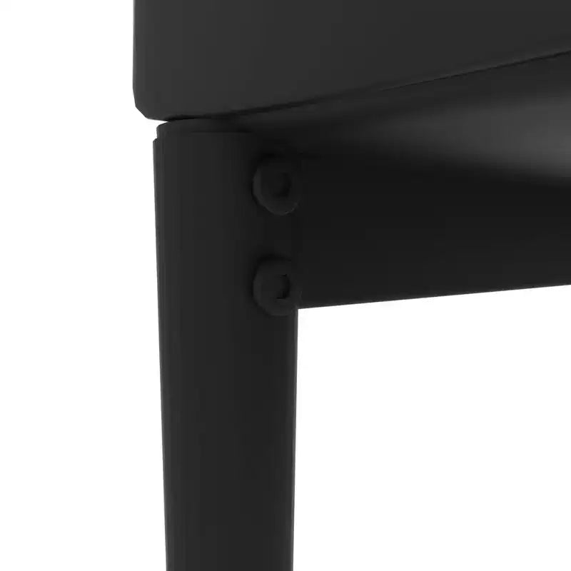 Chaises de salle à manger Okak de style moderne, lot de 4, chaises d'appoint de cuisine confortables en cuir PU avec placage chromé argenté pour table à manger
