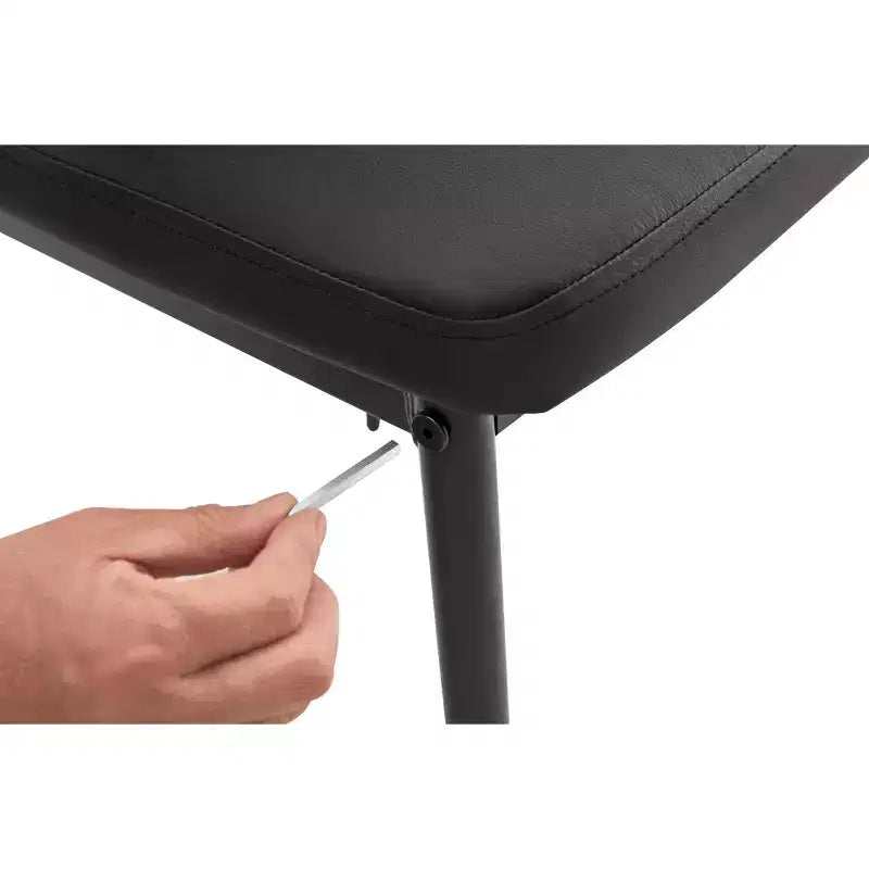 MAYEERTY Lot de 4 Chaises de Salle à Manger en PU Rembourrées en Forme de Diamant avec Surface en Cuir Souple