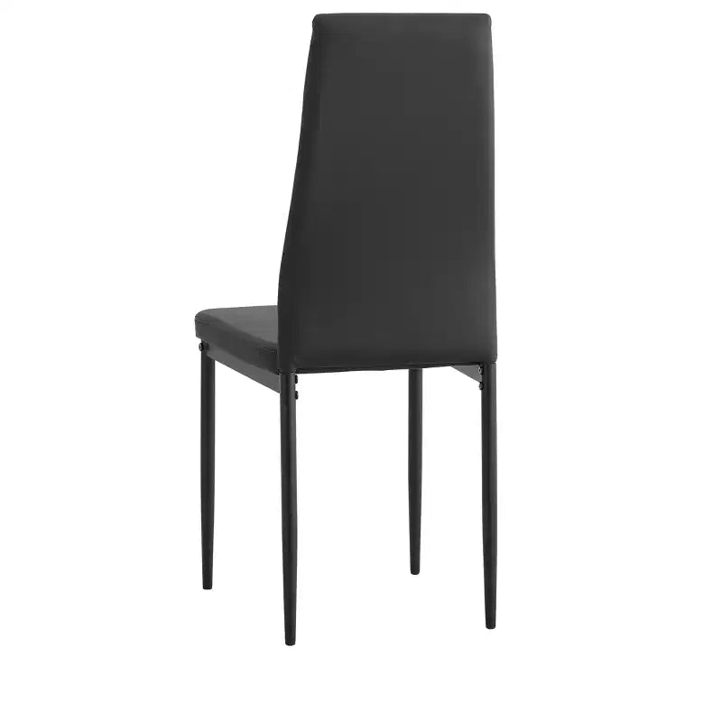 MAYEERTY Lot de 4 Chaises de Salle à Manger en PU Rembourrées en Forme de Diamant avec Surface en Cuir Souple