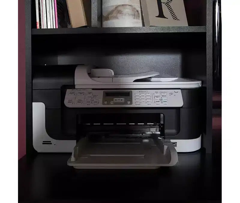 Bureau d'ordinateur Home Office HomeStock Annexe Noir Pur
