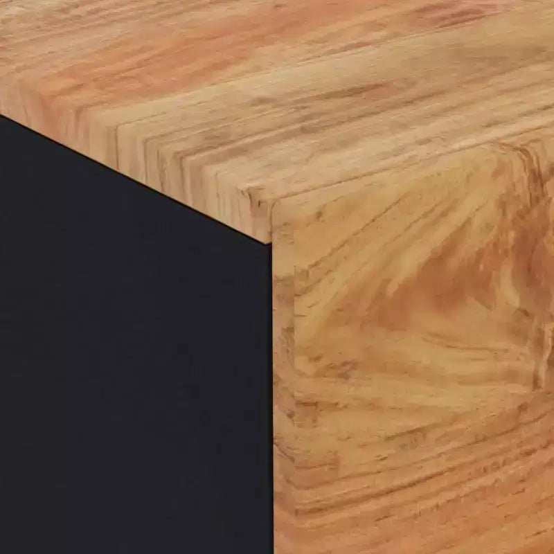 vidaXL Buffet en bois d'acacia massif au charme industriel – Armoire spacieuse et plateau robuste pour exposer la décoration intérieure