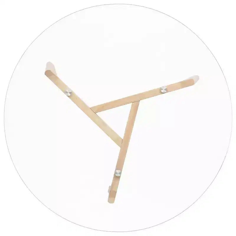 vidaXL Table à manger ronde élégante avec plateau en verre trempé et pieds en bois de chêne massif pour cuisine ou salle à manger, brun transparent, 80 cm de diamètre