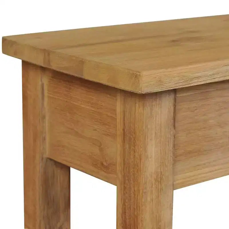 vidaXL Table console en bois naturel Teck massif Table console standard