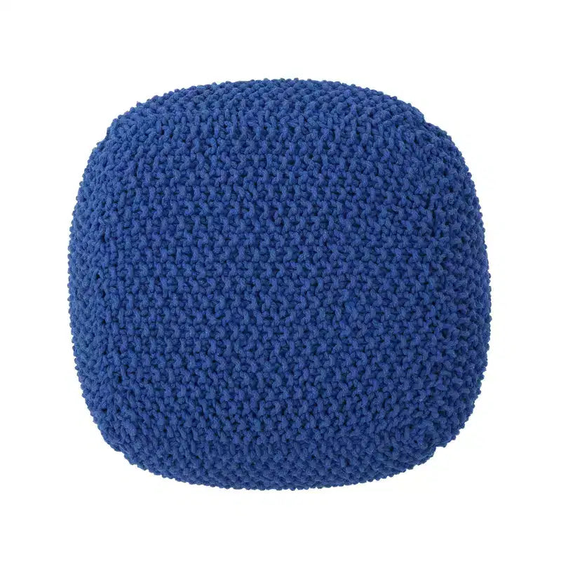 Christopher Knight Home Pim Pouf Carré Moderne en Tricot de Coton