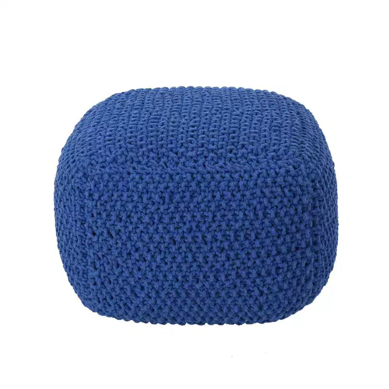 Christopher Knight Home Pim Pouf Carré Moderne en Tricot de Coton