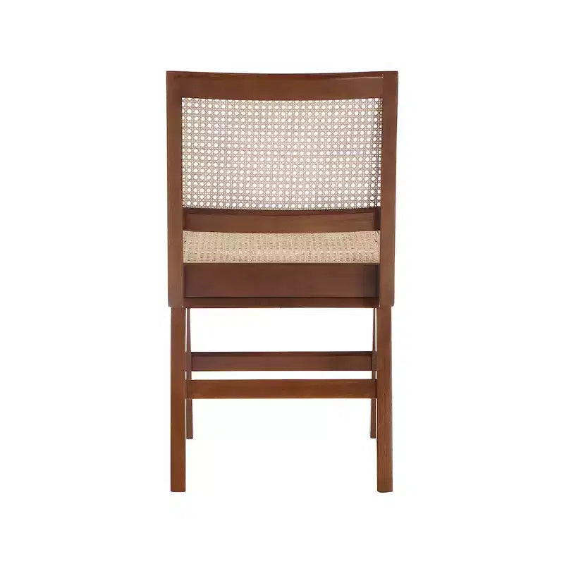 Meridian Furniture, Chaise de salle à manger latérale en bois de noyer Preston, Lot de 2