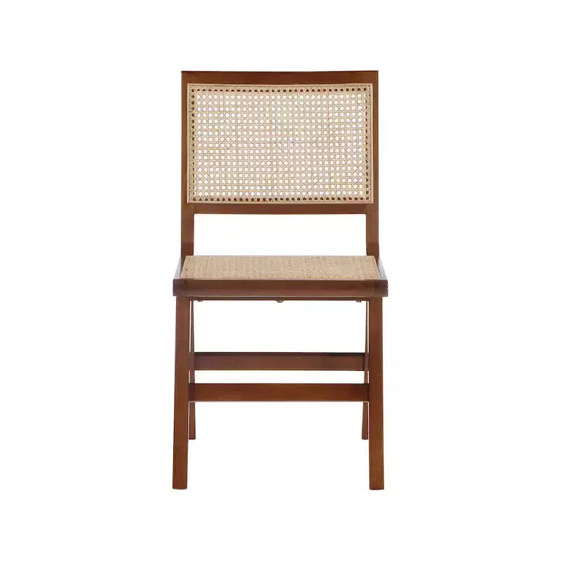 Meridian Furniture, Chaise de salle à manger latérale en bois de noyer Preston, Lot de 2
