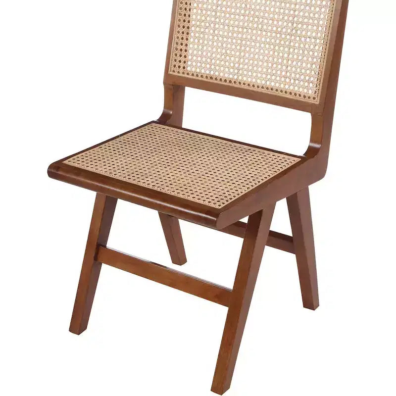 Meridian Furniture, Chaise de salle à manger latérale en bois de noyer Preston, Lot de 2