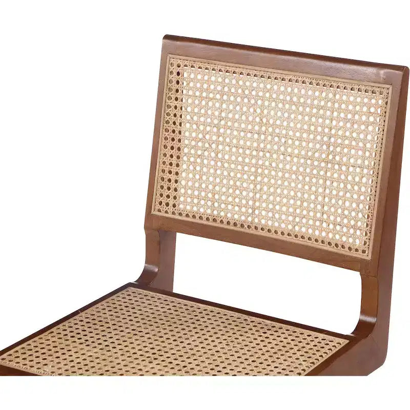 Meridian Furniture, Chaise de salle à manger latérale en bois de noyer Preston, Lot de 2