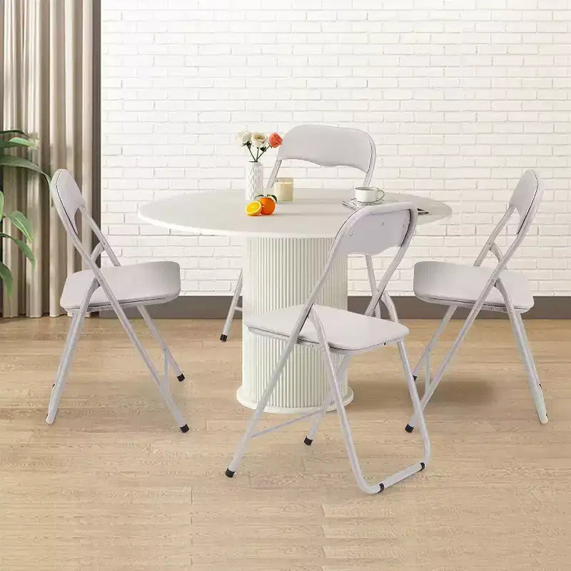 Chaises pliantes avec coussin, chaises pliantes portables en métal pour événements extérieurs et intérieurs avec patins antidérapants Chaises empilables
