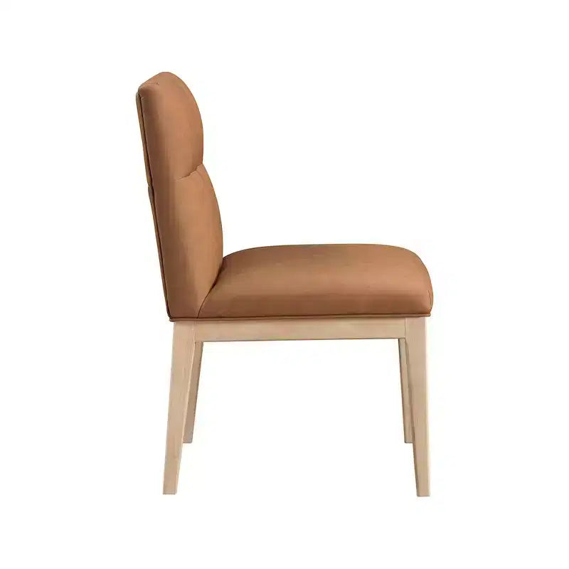 Meridian Furniture, Chaise de salle à manger latérale Adrian en cuir végétalien, ensemble de 2