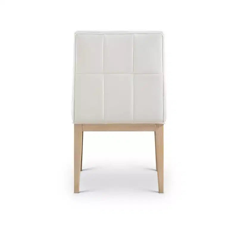 Meridian Furniture, Chaise de salle à manger latérale Adrian en cuir végétalien, ensemble de 2