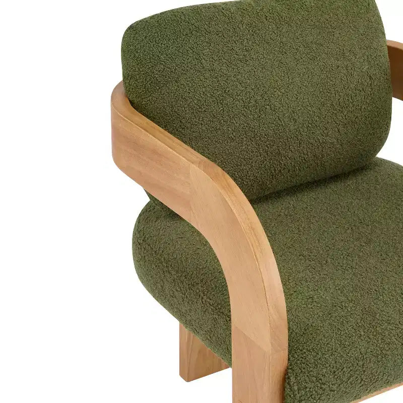 Chaises de salle à manger modernes Okak avec dossier rembourré (lot de 2), cadre en bois massif, fauteuils en tissu pour salon/salle à manger