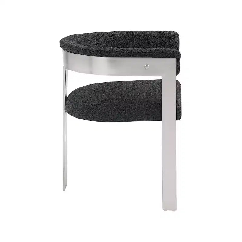 Meridian Furniture, Chaises de salle à manger Romeo Boucle (Lot de 2)