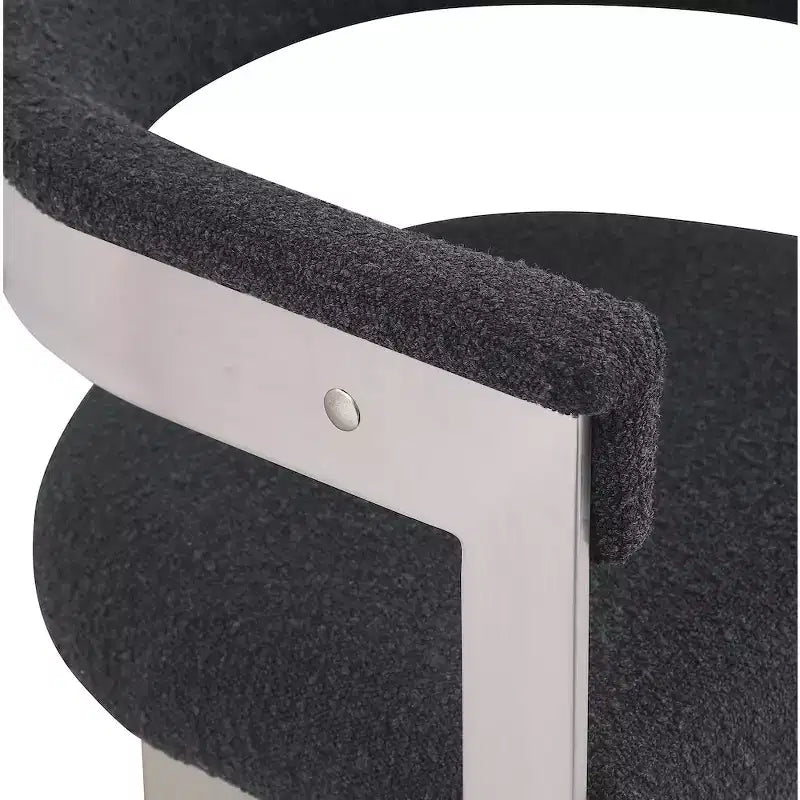 Meridian Furniture, Chaises de salle à manger Romeo Boucle (Lot de 2)