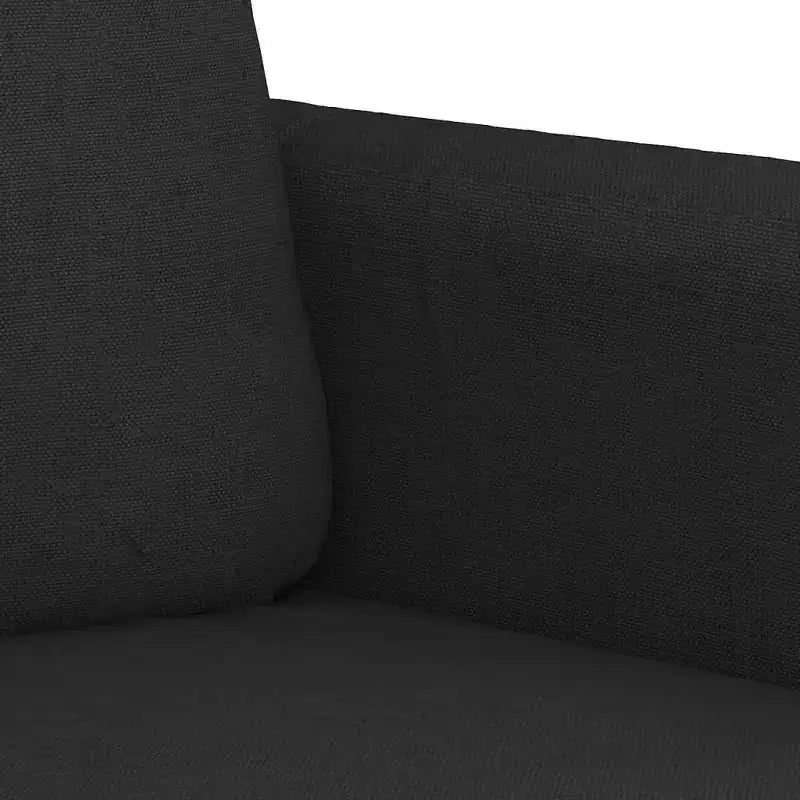 vidaXL Canapé 2 places noir 55,1 Tissu