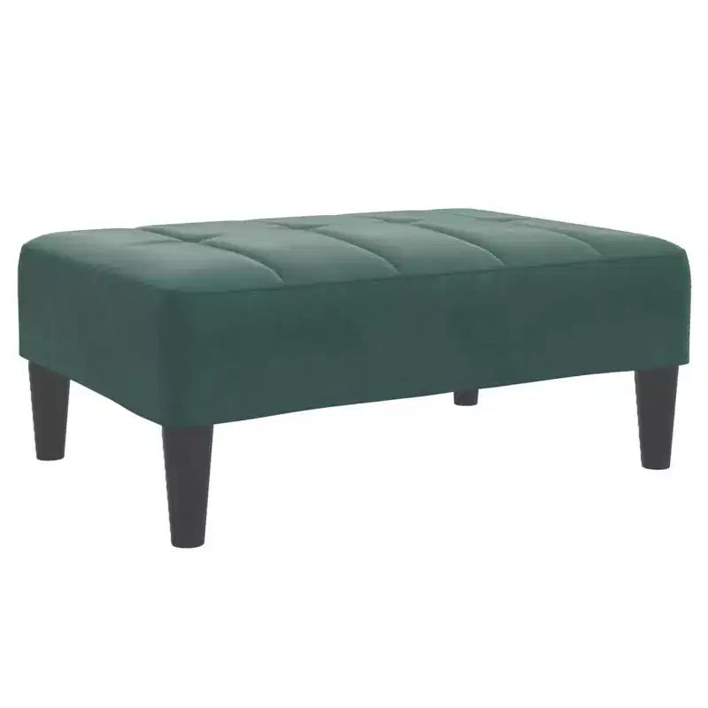 vidaXL Canapé-lit 2 places pliable en velours vert foncé, bois, mousse, plastique