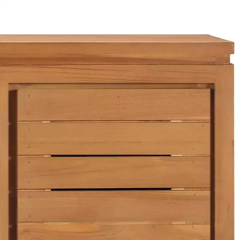 vidaXL Meuble TV teck naturel teck massif Meuble TV moyen