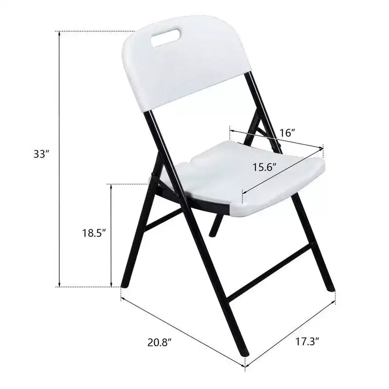 Karl Home | Chaises pliantes en plastique (lot de 4)