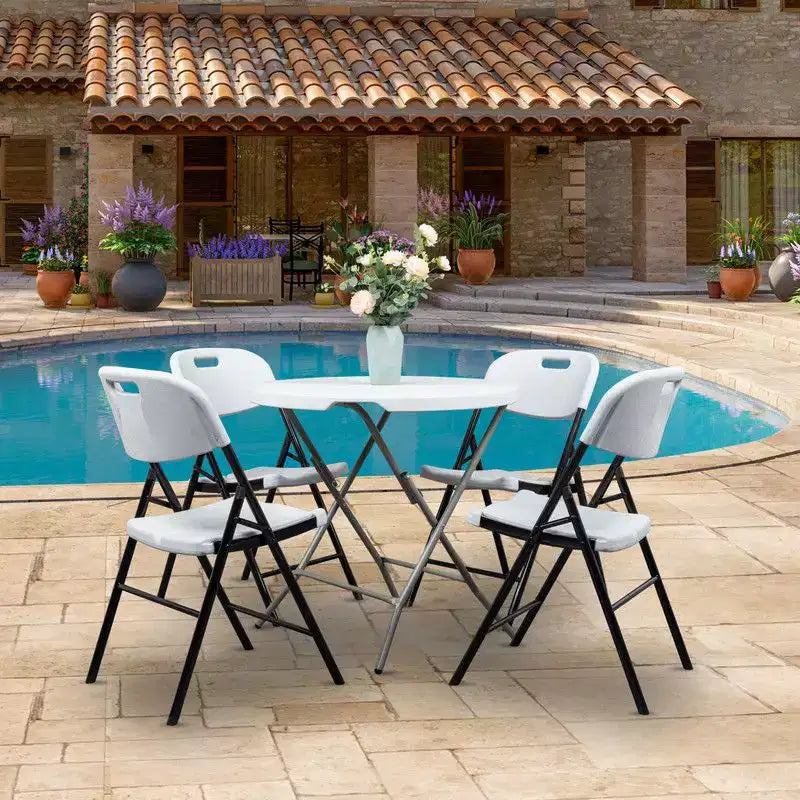 Karl Home | Chaises pliantes en plastique (lot de 4)