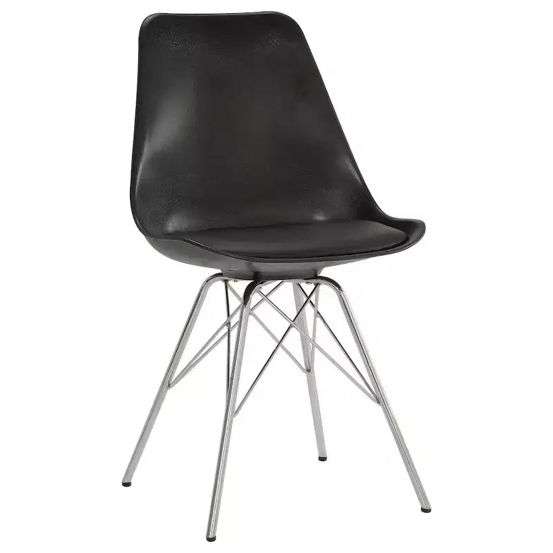 Coaster, chaises d'appoint de salle à manger en polypropylène Juniper (ensemble de 2)