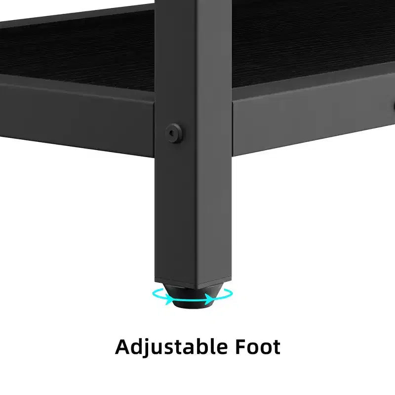 Appendiabiti da ingresso con panca e scarpiera - Mobile da ingresso alto 74 cm con ripiano superiore e 4 ganci in metallo, Organizer armadio appendiabiti