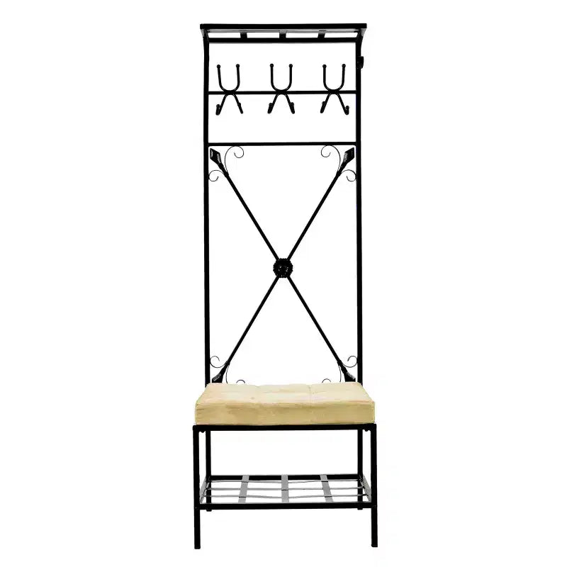 Dovanti Freestanding Entryway Hall Tree Bench with Storage - SEI