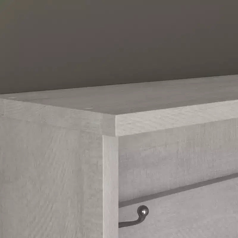 Appendiabiti con panca e scarpiera in rovere grigio 31.3 L x 15.7 P x 68.3 H