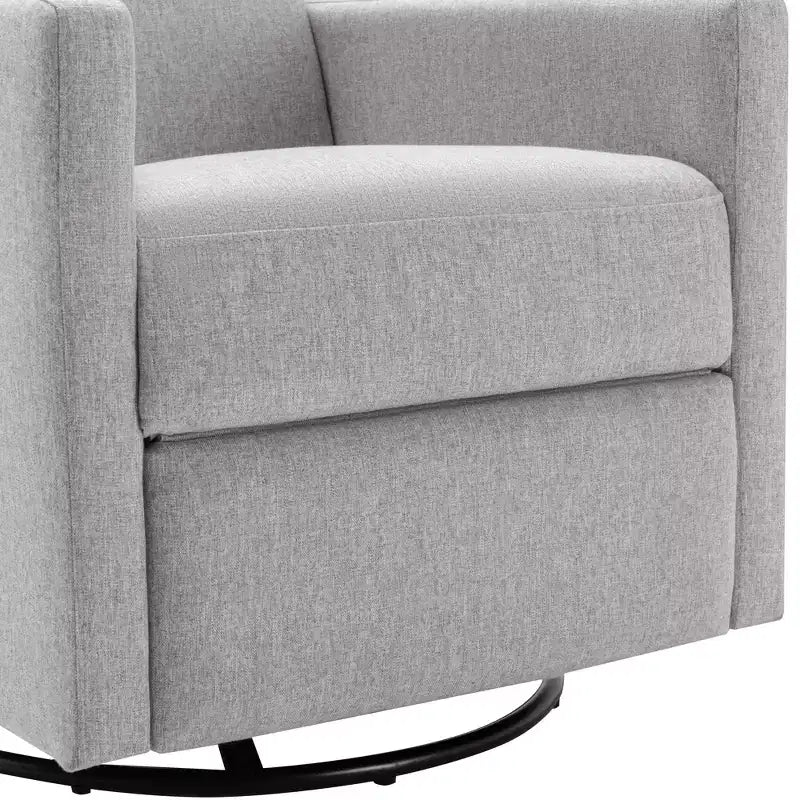 GDFStudio Peggy Modern Upholstered Rocker Nursery Chair with Plush Glider Swivel and Adjustable Recline