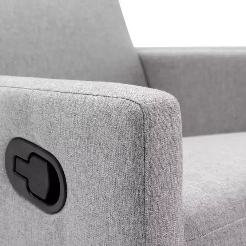GDFStudio Peggy Modern Upholstered Rocker Nursery Chair with Plush Glider Swivel and Adjustable Recline