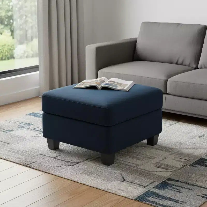 25 Velvet Storage Ottoman
