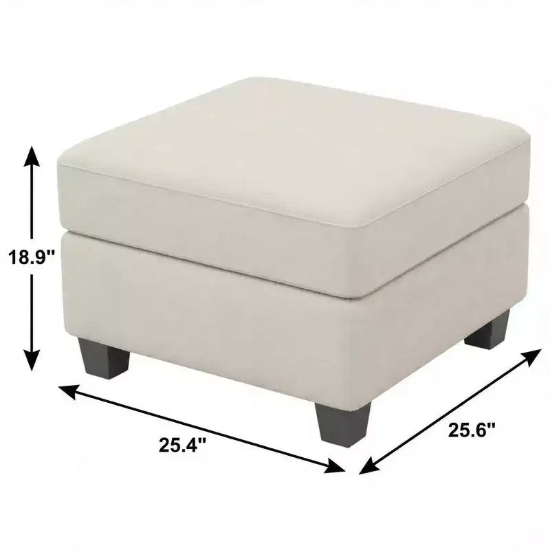 25 Velvet Storage Ottoman