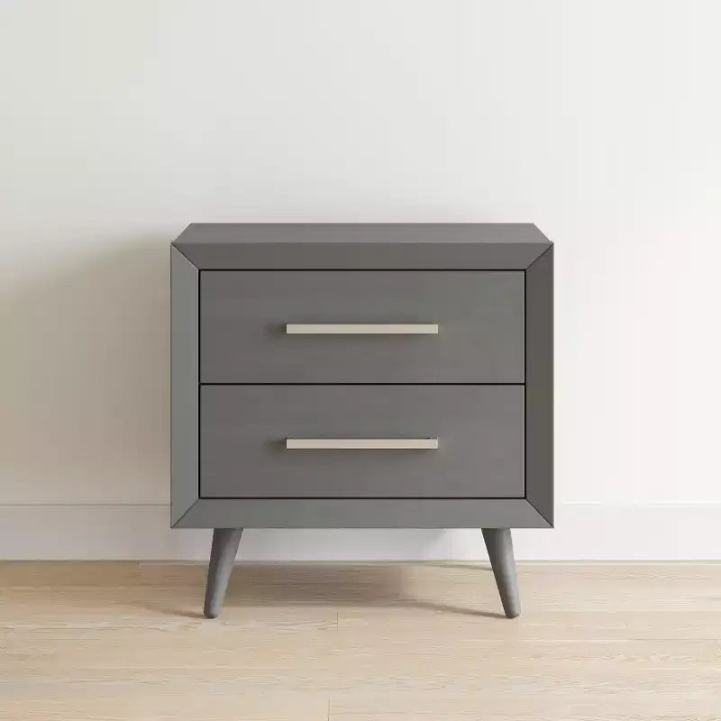 Child Craft Cranbrook 2 Drawer Nightstand for Nursery or Bedroom, Large Storage Drawers, Made of Sturdy Pinewood, Non-Toxic, Baby Safe Finish