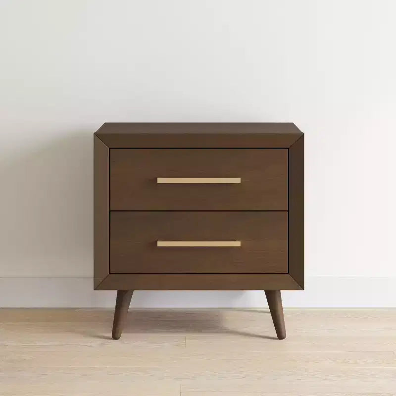 Child Craft Cranbrook 2 Drawer Nightstand for Nursery or Bedroom, Large Storage Drawers, Made of Sturdy Pinewood, Non-Toxic, Baby Safe Finish