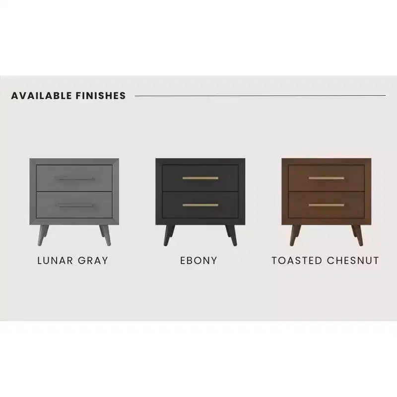 Child Craft Cranbrook 2 Drawer Nightstand for Nursery or Bedroom, Large Storage Drawers, Made of Sturdy Pinewood, Non-Toxic, Baby Safe Finish