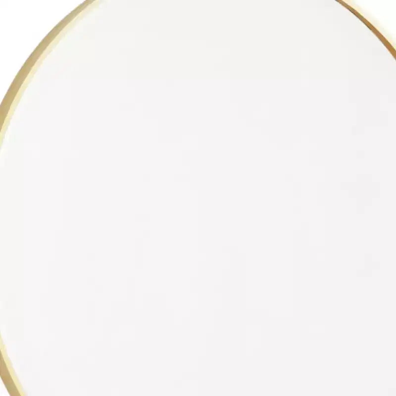HomeRoots 30 Gold Metal Round Framed Bathroom Vanity Mirror