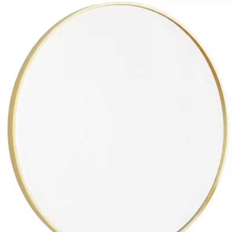 HomeRoots 30 Gold Metal Round Framed Bathroom Vanity Mirror