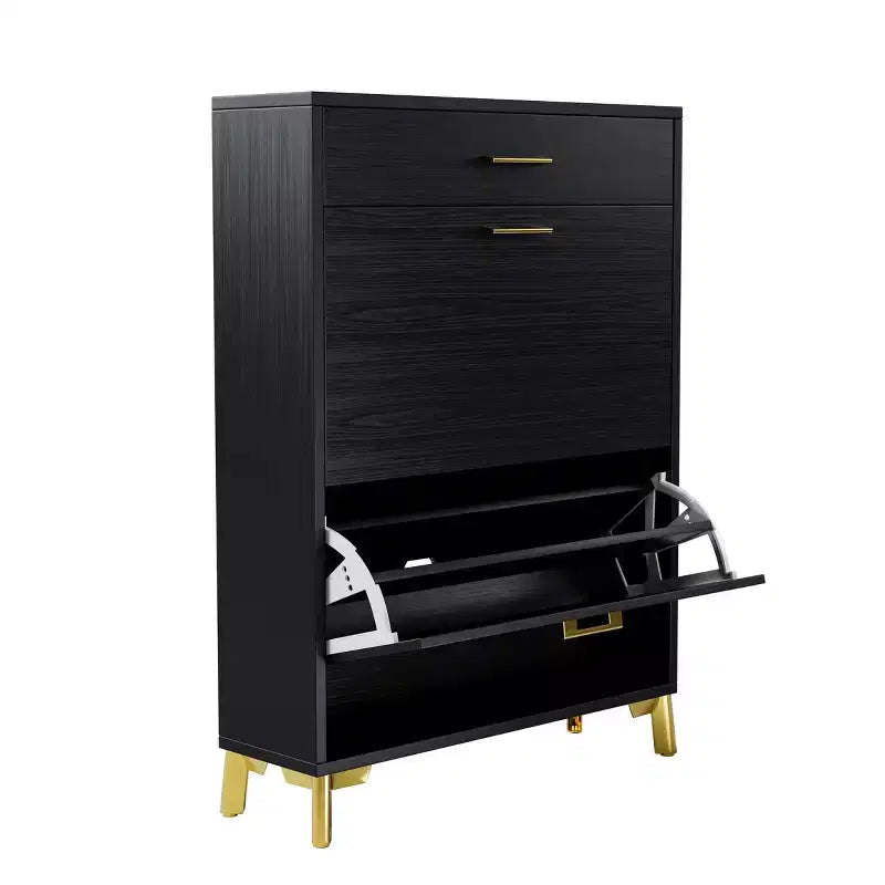 TUYOHW Freestanding Hidden Shoe Storage Cabinet with 2 Flip Drawers, Multi-color Shoe Rack, All-match Shoe Organizer for Entryway Doorway Hallway