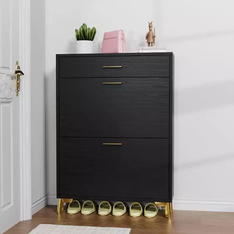 TUYOHW Freestanding Hidden Shoe Storage Cabinet with 2 Flip Drawers, Multi-color Shoe Rack, All-match Shoe Organizer for Entryway Doorway Hallway