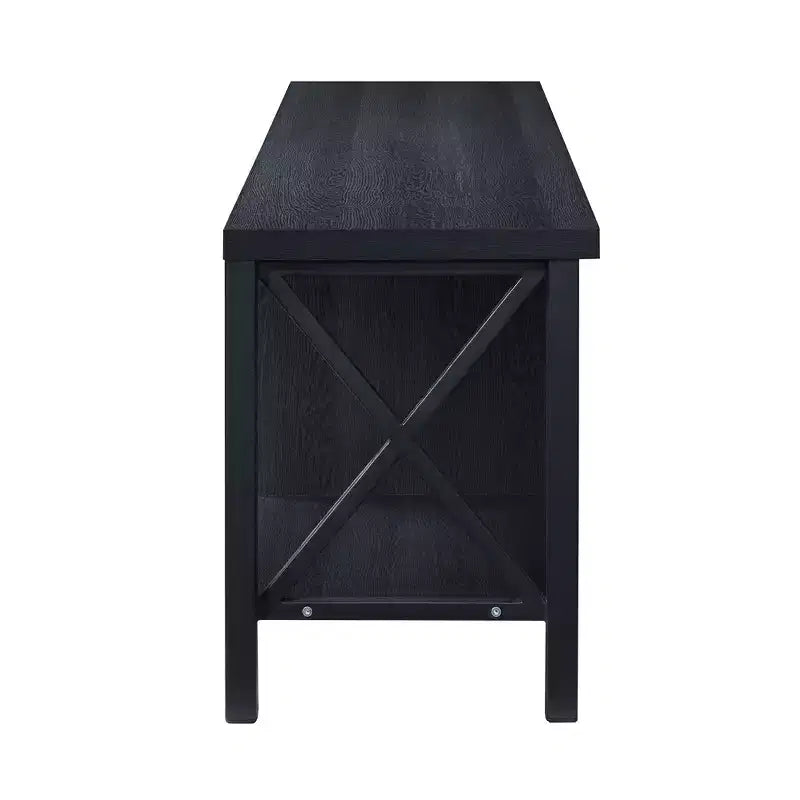 AndMakers 58.27 in. Wood TV Stand with 4 Storage Shelves Fits TV's up to 65 in.