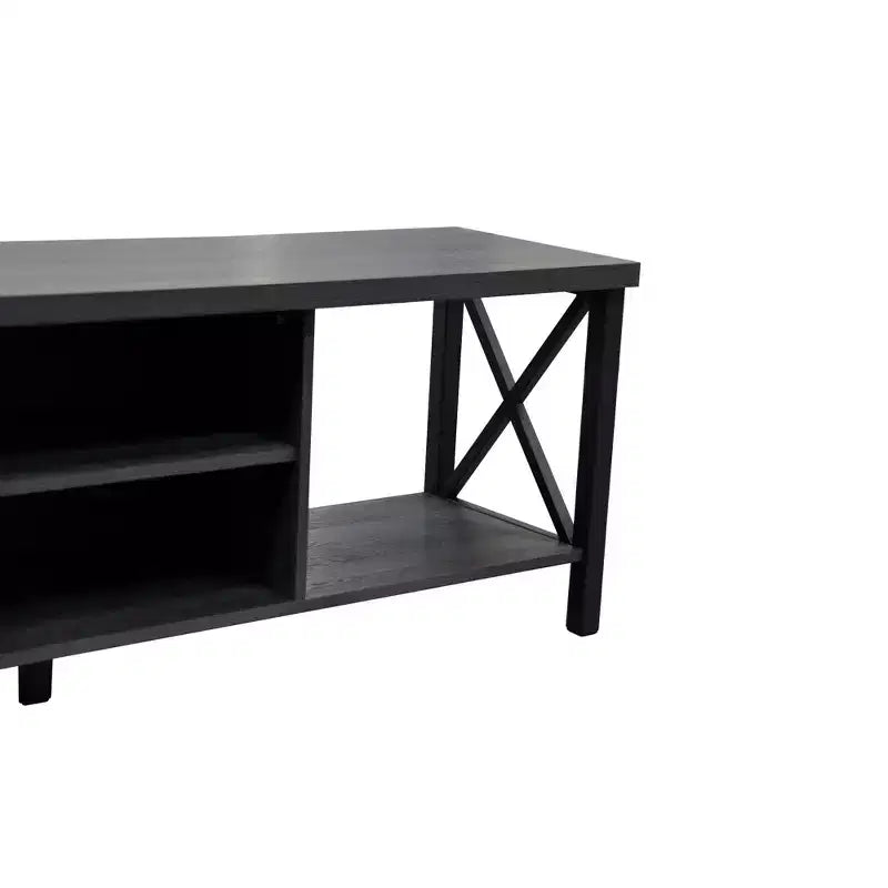 AndMakers 58.27 in. Wood TV Stand with 4 Storage Shelves Fits TV's up to 65 in.