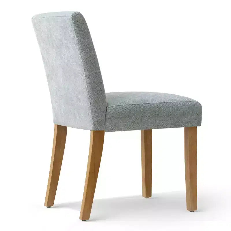 Modern Farmhouse Dining Chairs Set of 4, Upholstered Textured Woven Fabric Parsons Side Chairs with Solid Wood Legs - Panipeachy