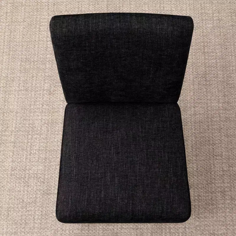 Modern Farmhouse Dining Chairs Set of 4, Upholstered Textured Woven Fabric Parsons Side Chairs with Solid Wood Legs - Panipeachy