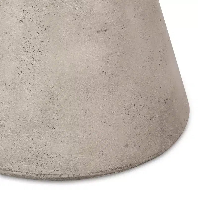 Lightweight Concrete Outdoor Side Table  Modern Sculptural Design, Weather-Resistant & Easy to Move for Patio, Balcony or Garden