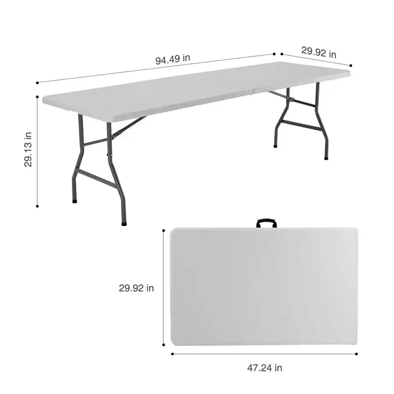 MAYEERTY Portable Folding Table, Heavy Duty with Carrying Handle for Camping Picnic Party